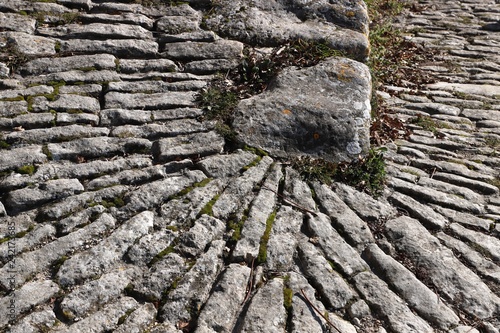 chemin pavé, callade photo