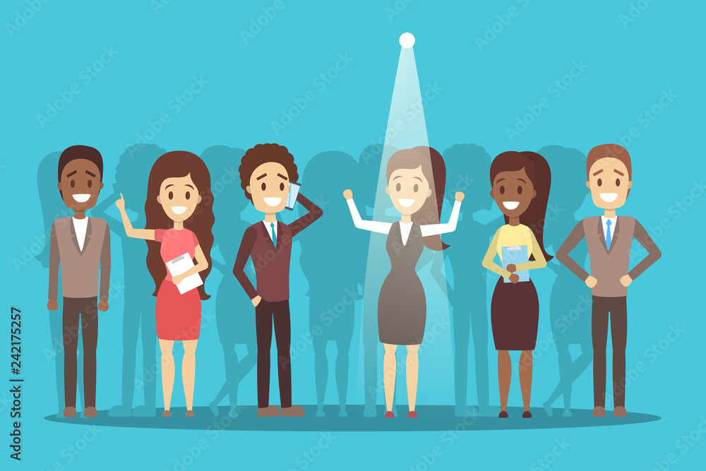 Fototapeta premium Recruitment concept. Idea of choosing a candidate
