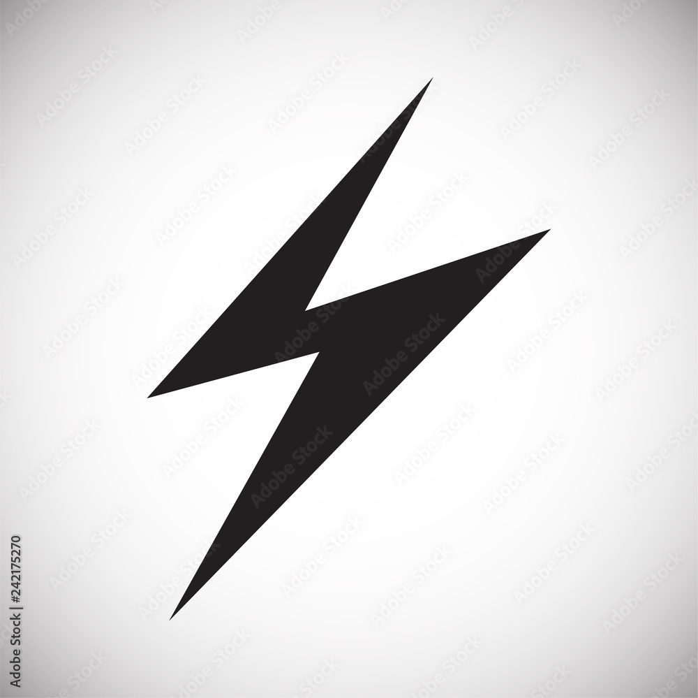 Lightning icon on white background for graphic and web design, Modern simple vector sign. Internet concept. Trendy symbol for website design web button or mobile Lightning icon on white background for graphic and web design, Modern simple vector sign. Internet concept. Trendy symbol for website design web button or mobile