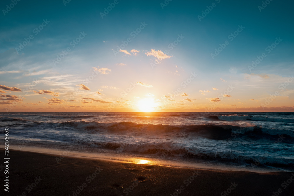 Fototapeta premium sunset on the beach