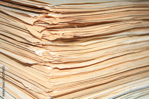 heap of old documents of role