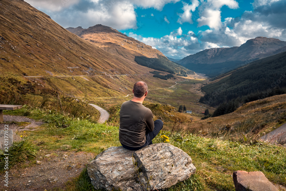 Tourist in Scotland