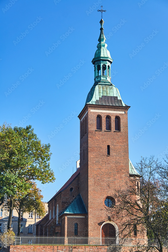 The historic Gothic church in Gniezno.