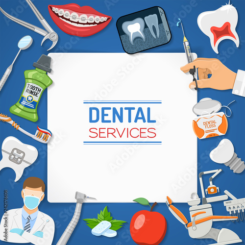 Dental Services Banner and Frame