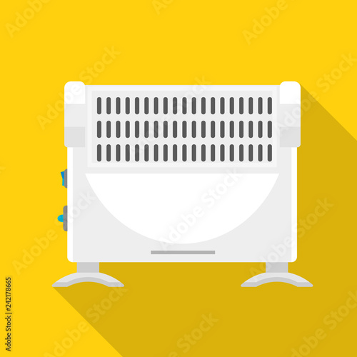 Home heater icon. Flat illustration of home heater vector icon for web design