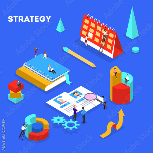 Idea of strategy and achievement in teamwork