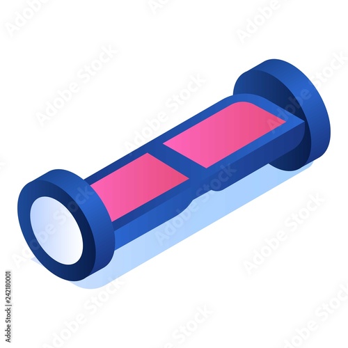 Hoverboard icon. Isometric of hoverboard vector icon for web design isolated on white background