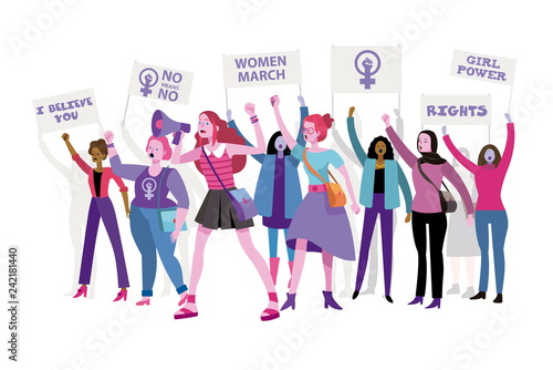 Women march