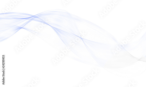 Abstract vector wave background, blue and green waved lines for design brochure, website.