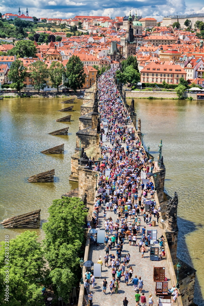 Naklejka premium Praga, Most Karola