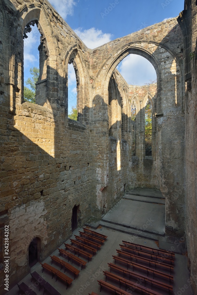 Ruins of Oybin castle, Oybin, Saxony, Germany, 16 August 2018