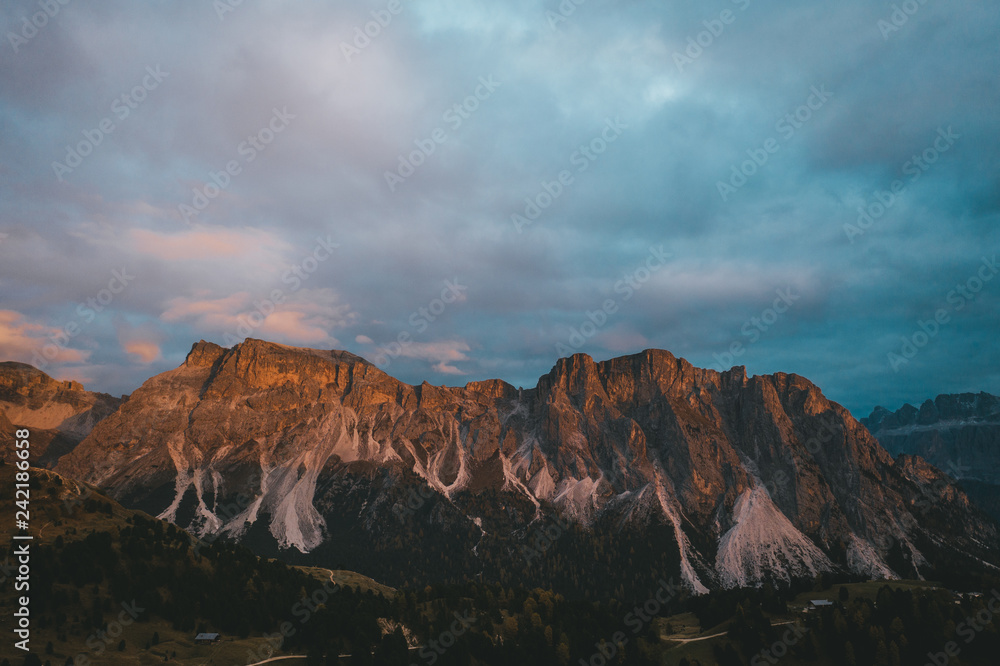 Sunset in Dolomites