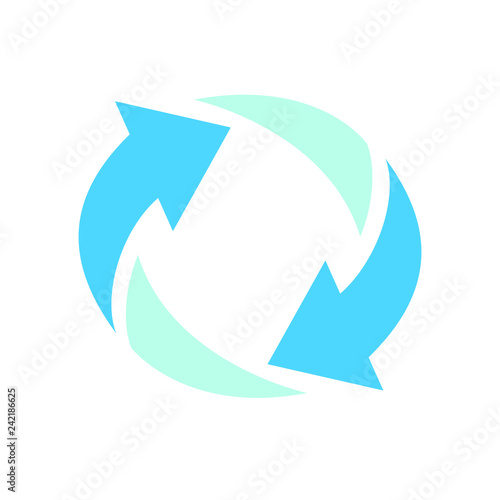 Strzałki tworzące krąg, symbol graficzny