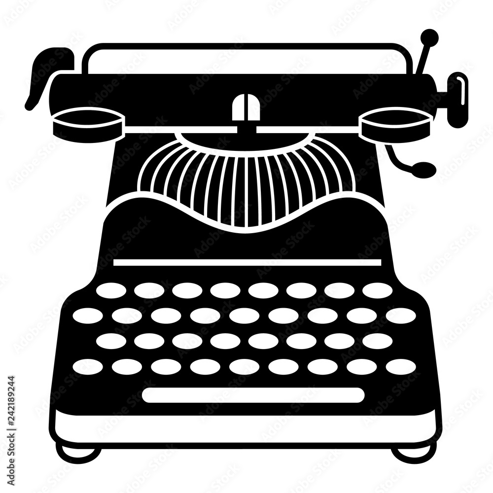 Vintage Typewriter Clipart