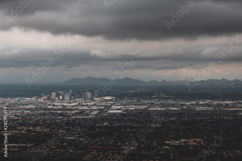 cloudy day over the city
