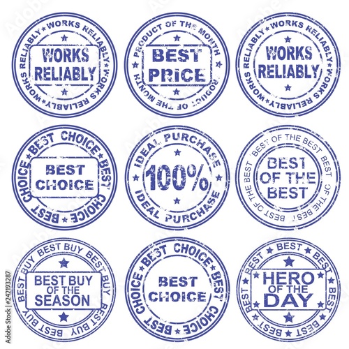 A set of stamps. Price, sales