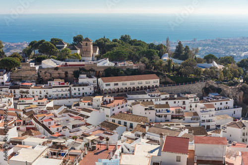 Fotografía View of Mijas village in Malaga province, Spain.