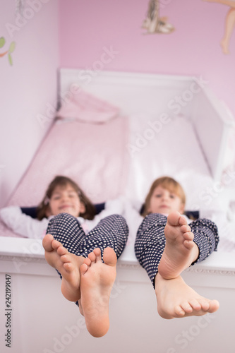 Girls cute feet