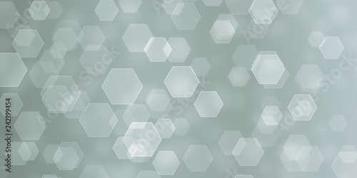 Abstract hexagonal bokeh background