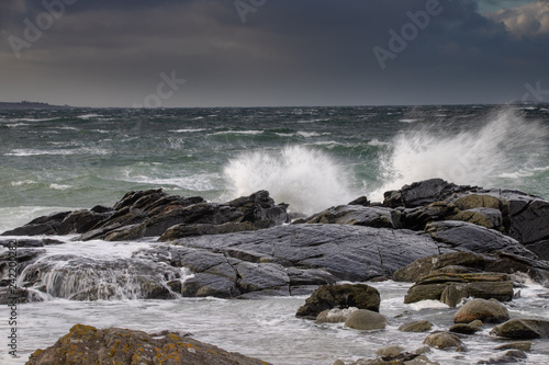 the North Sea in storm