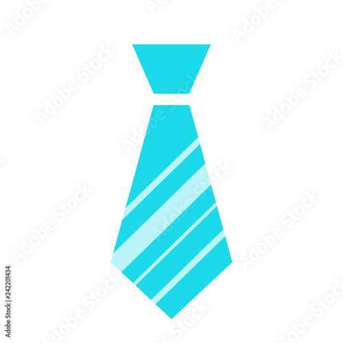 Blue stylish tie vector icon