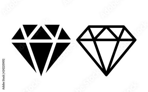 Brilliant black silhouette icon