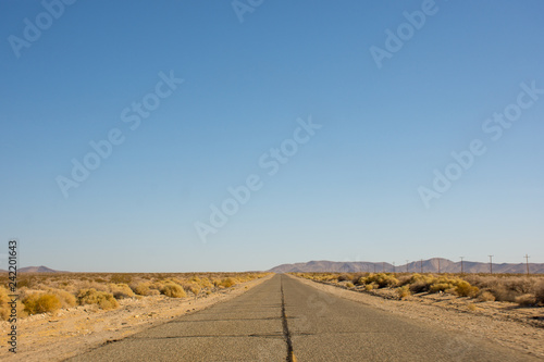 Strada americana nel deserto