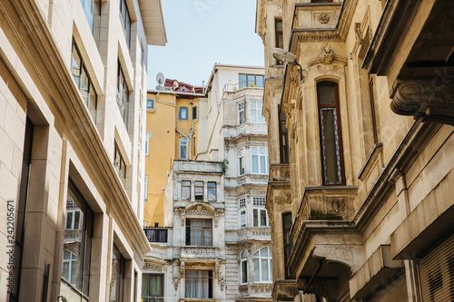 House facades in Istanbul, Turkey