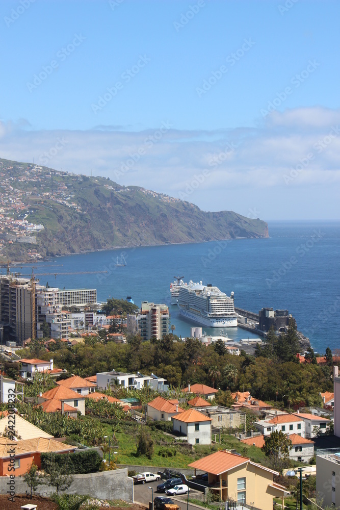 view of the cruise port of korfu