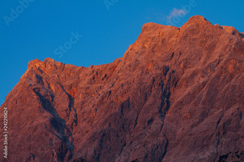 Mountains in the sunset