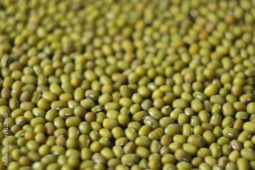 Mung bean fresh raw organic vegan food. 