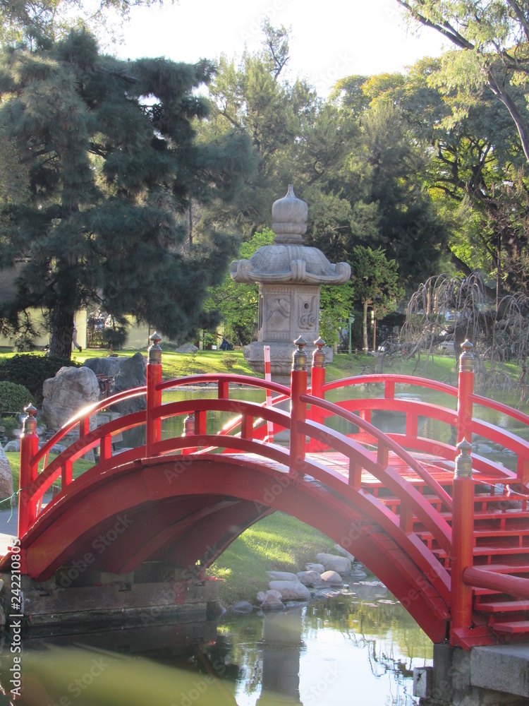bridge in the japanese park in Buenos Aires Argentina bridge in the japanese park in Buenos Aires Argentina
