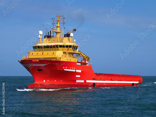 Supply Vessel Underway.