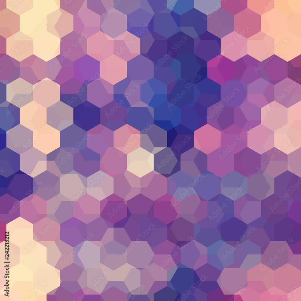 Abstract hexagons vector background. Geometric vector illustration. Creative design template. Purple, beige colors. Abstract hexagons vector background. Geometric vector illustration. Creative design template. Purple, beige colors.