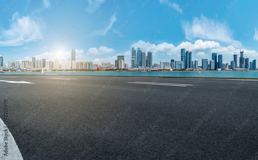Air highway asphalt road and beautiful sky scenery Air highway asphalt road and beautiful sky scenery
