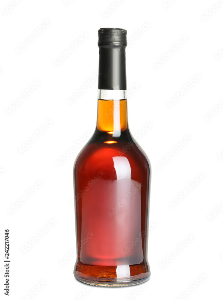 Bottle of scotch whiskey on white background Bottle of scotch whiskey on white background