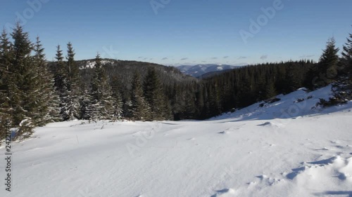 Wallpaper Mural Winter mountain landscape Torontodigital.ca
