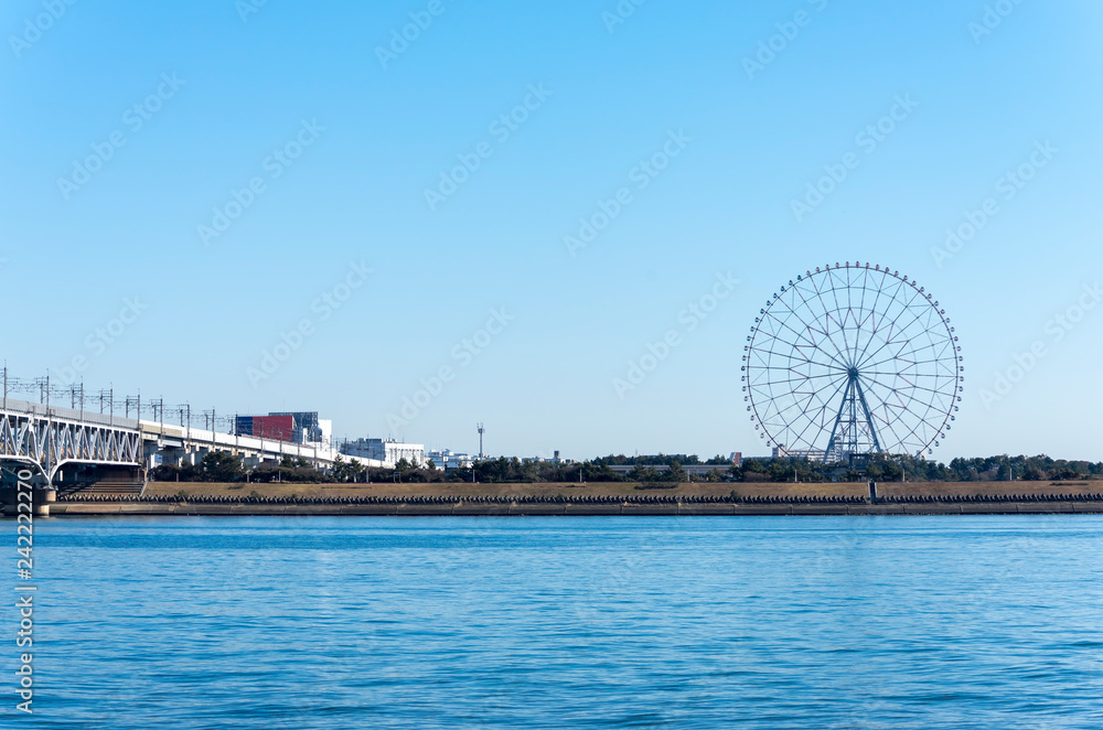 Φωτογραφία 新木場から荒川越しに見る葛西臨海公園
