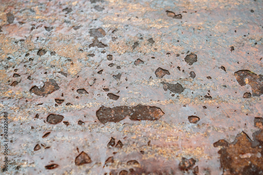 close-up of a deteriorated iron table close-up of a deteriorated iron table