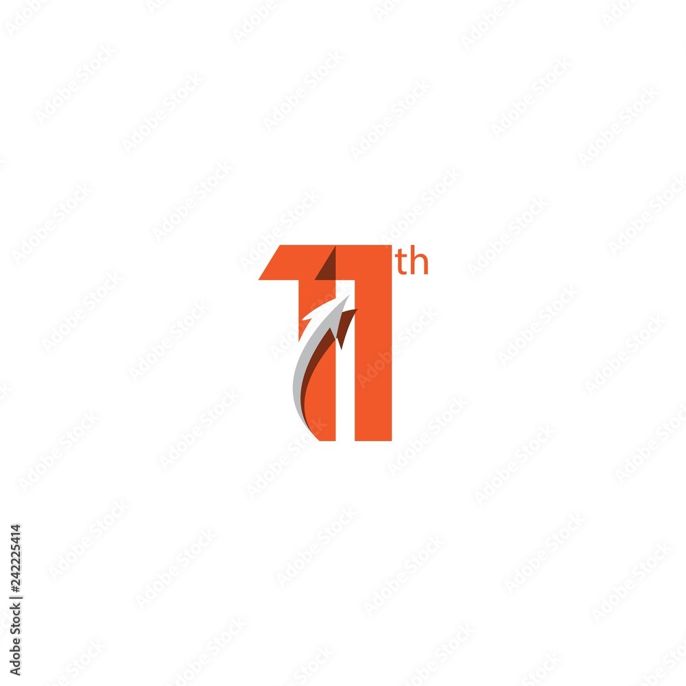 11 Year Anniversary Vector Template Design Illustration 11 Year Anniversary Vector Template Design Illustration