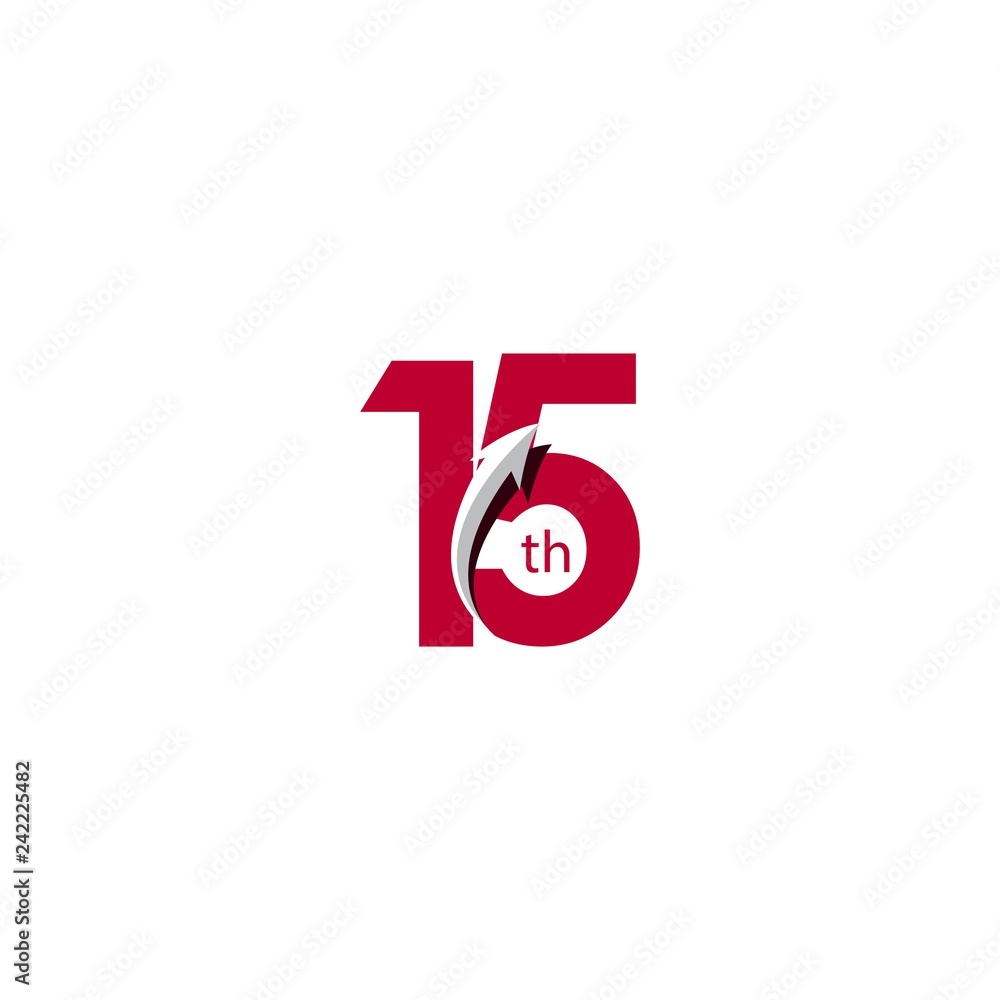 15 Year Anniversary Vector Template Design Illustration 15 Year Anniversary Vector Template Design Illustration