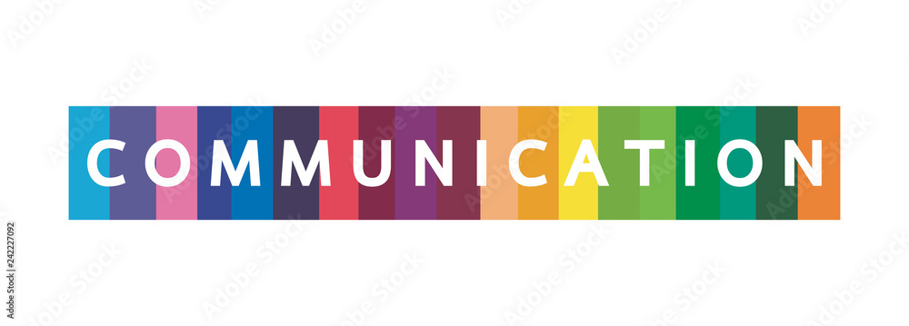 Vector illustration of a communication concept. The word communication with colorful dialog speech bubbles Vector illustration of a communication concept. The word communication with colorful dialog speech bubbles