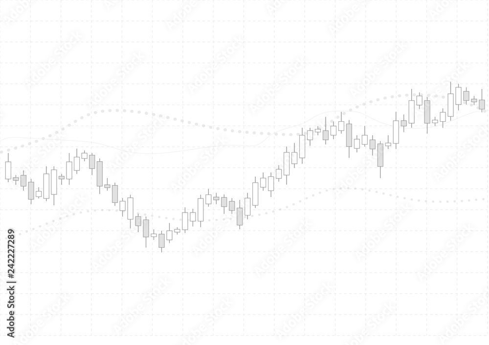Business candle stick graph chart of stock market investment trading on white background design. Bullish point, Forex, Trend of graph. Vector illustration Business candle stick graph chart of stock market investment trading on white background design. Bullish point, Forex, Trend of graph. Vector illustration