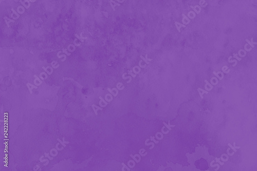 Violet ink and watercolor textures on white paper background. Paint leaks and ombre effects. Hand painted abstract image.