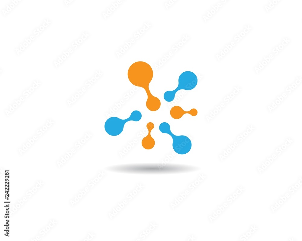 Molecule logo template vector icon illustration Molecule logo template vector icon illustration