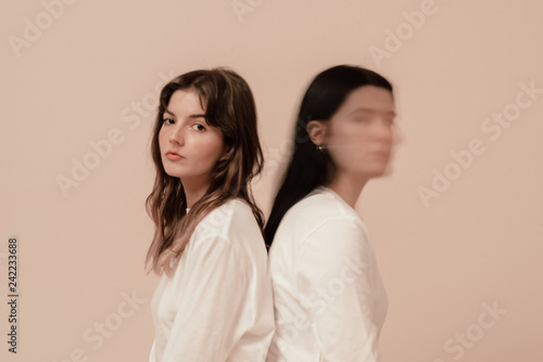 Portrait of women standing indoors