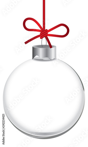 Classic transparent Christmas ball