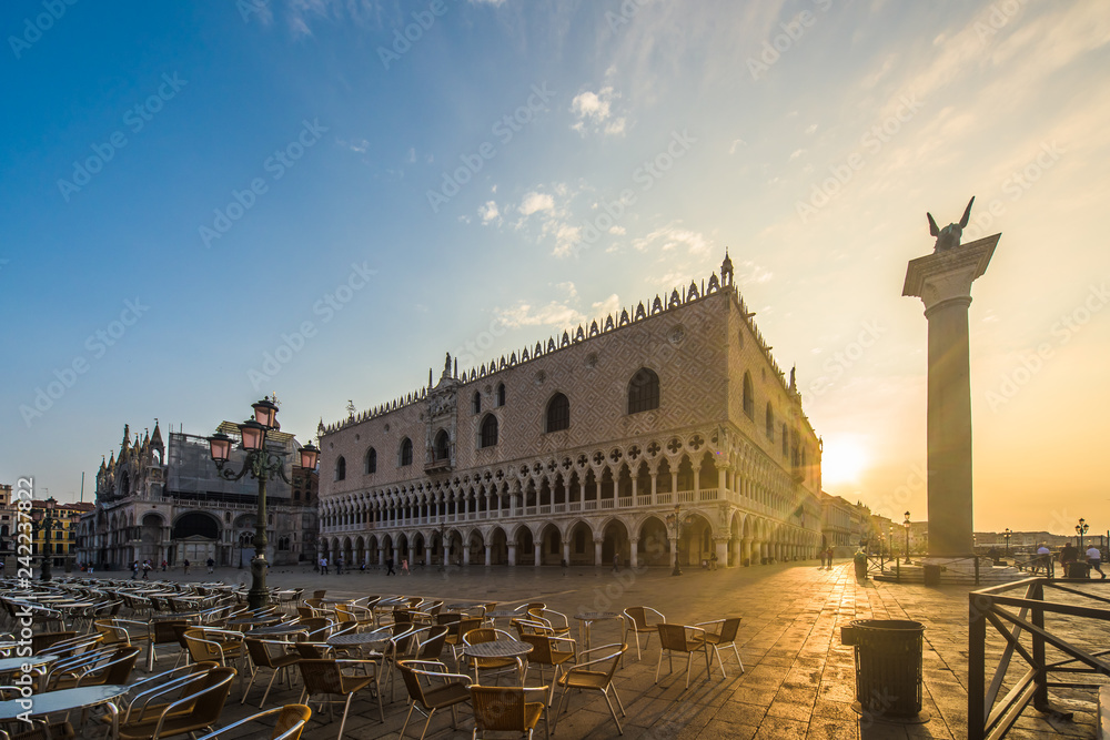 San Marco square and church in venice