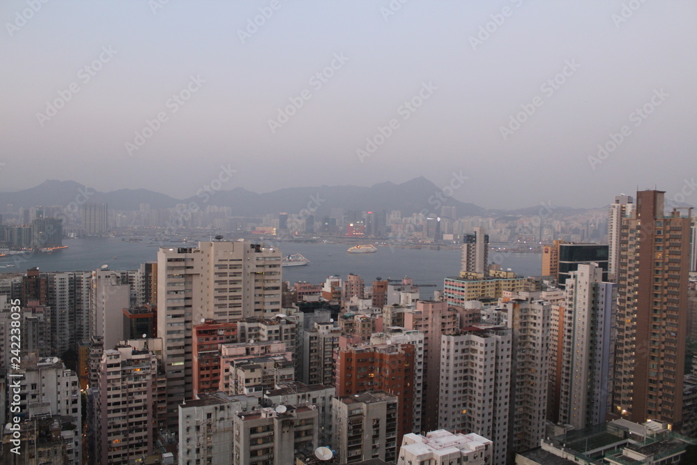 Naklejka premium China, Hong Kong
