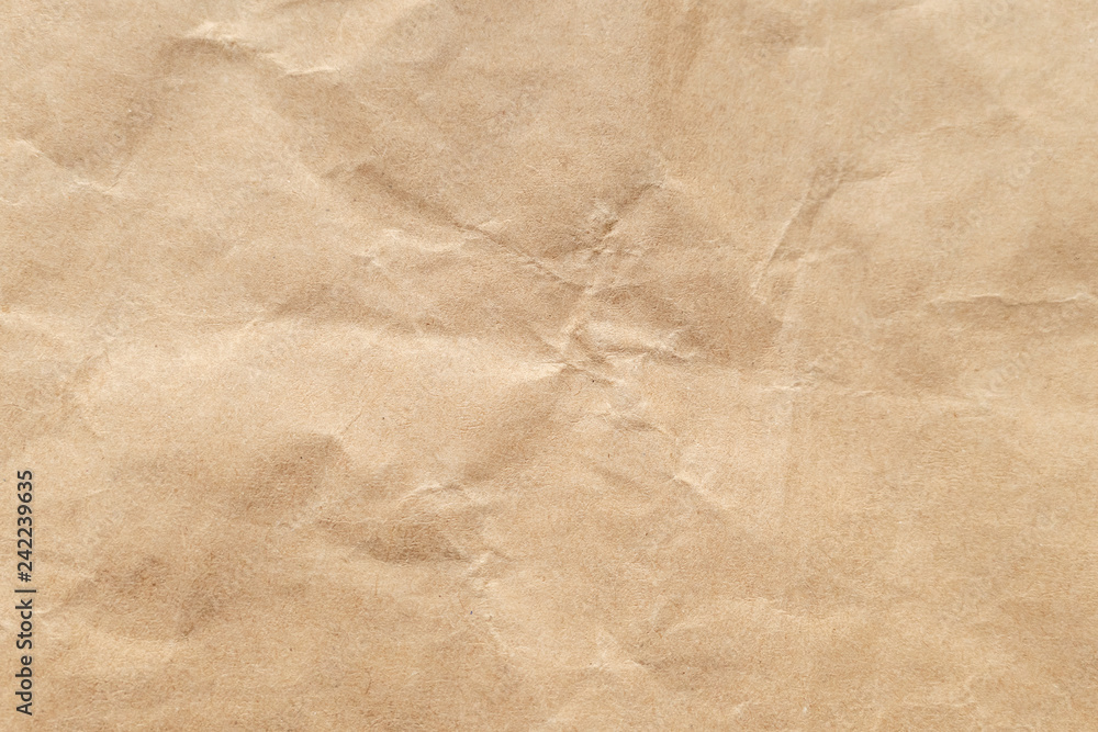 Brown crumpled paper texture for background. Brown crumpled paper texture for background.